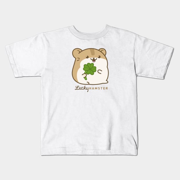 Lucky Hamster Kids T-Shirt by Johnitees